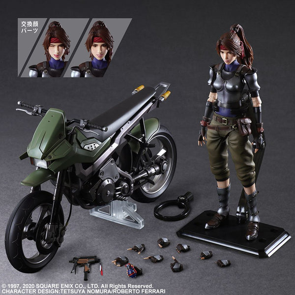 Square Enix - Final Fantasy Play Arts Kai - FFVII Remake: Jessie & Motorcycle Set