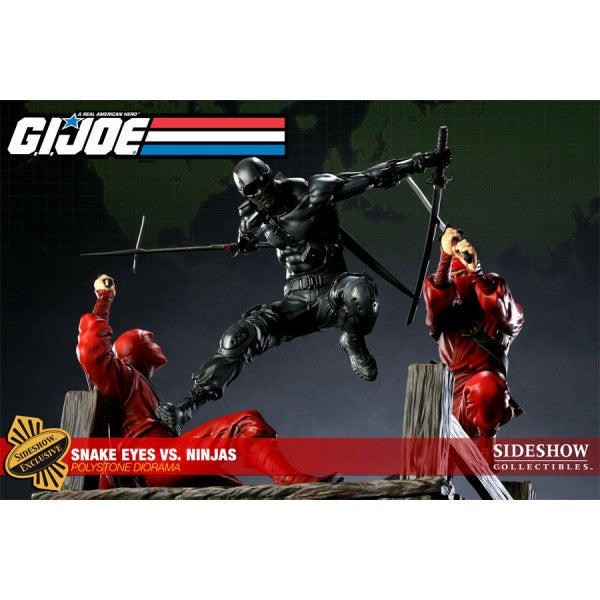 Sideshow Collectibles - G.I Joe Polystone Diorama - Snake Eyes Vs Red Ninja [Exclusive]