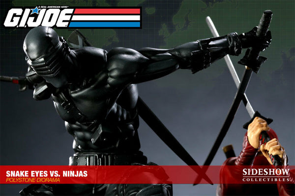 Sideshow Collectibles - G.I Joe Polystone Diorama - Snake Eyes Vs Red Ninja [Exclusive]