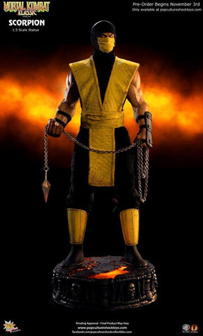 Pop Culture Shock Mortal Kombat 1/3 Scale Statue - Scorpion - Simply Toys