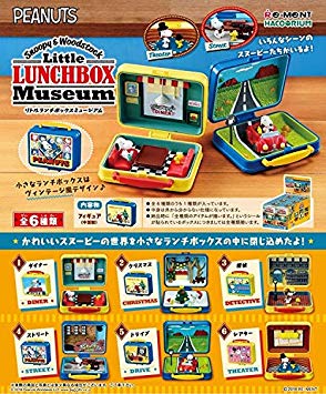 Re-Ment Peanuts - Snoopy & Woodstock Little Lunchbox Museum (Set of 6) - Simply Toys