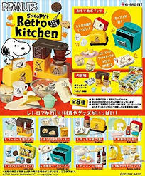 Re-Ment Peanuts - Snoopy Retro Kitchen (Set of 8) - Simply Toys