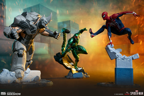 PCS Collectibles / Sideshow Collectibles - Marvel Collectible Set - Spider-Man, Rhino & Scorpion