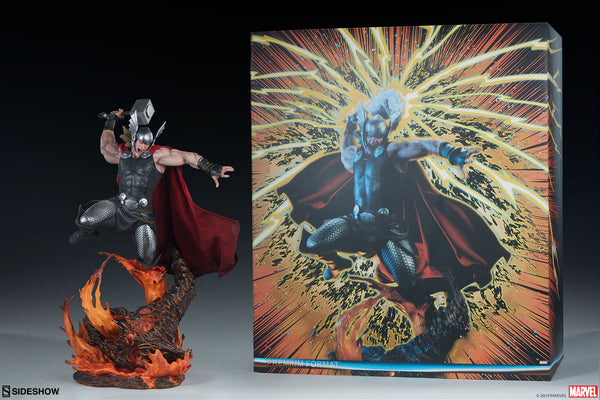 Sideshow Collectibles MARVEL Premium Format Statue - Thor Breaker of Brimstone - Simply Toys