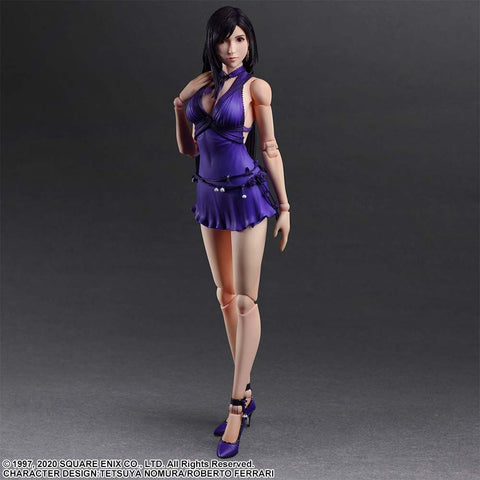Square Enix - Final Fantasy Play Arts Kai Figure - VII Remake: Tifa Lockhart [Dress Version]