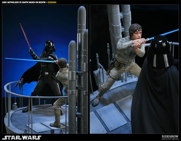 Sideshow Collectibles - Star Wars Polystone Diorama - I Am Your Father: Luke Skywalker VS Darth Vader on Bespin