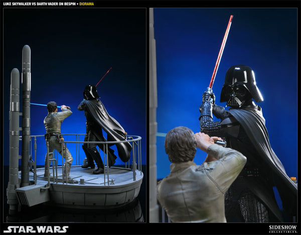Sideshow Collectibles - Star Wars Polystone Diorama - I Am Your Father: Luke Skywalker VS Darth Vader on Bespin